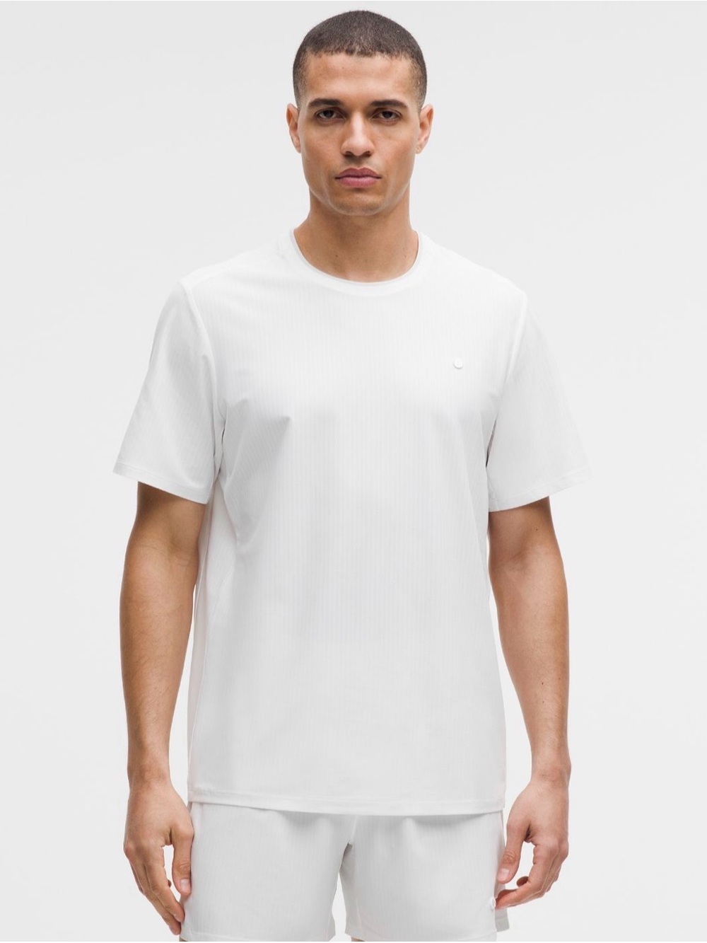 Lululemon Men’s “UV Protective Stripe” Mesh Tennis Shirt (M)